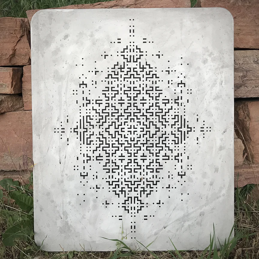  ink on paper - wheat pasted on wood - stained - 2018 