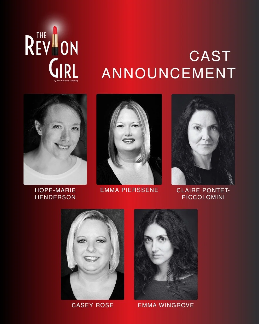 We are incredibly proud to introduce the cast of The Revlon Girl.

Set in the months following the Aberfan disaster, Neil Anthony Docking&rsquo;s powerful and deeply human play tells the story of a group of Welsh mothers searching for laughter, conne