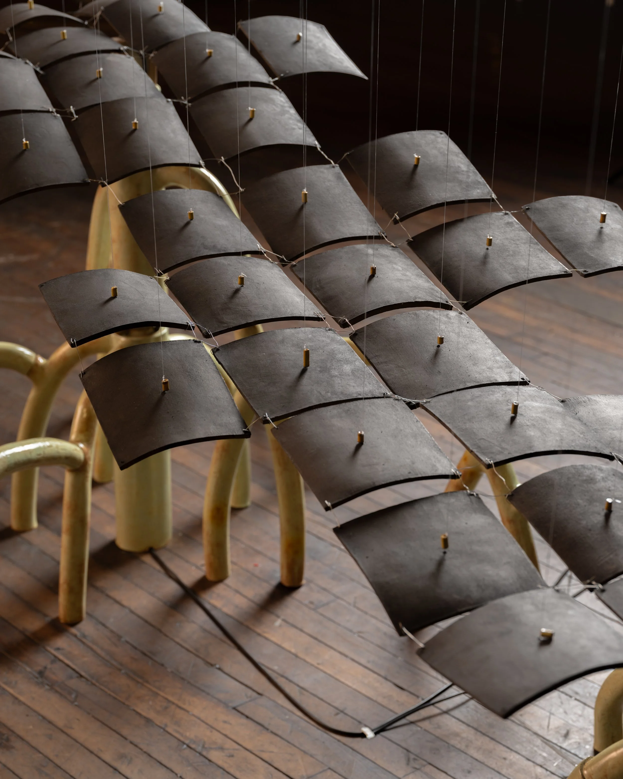  Qiuyu Wu,  To Raise the Ceiling a Little Higher  (2026), Documentation by farfar studio. 