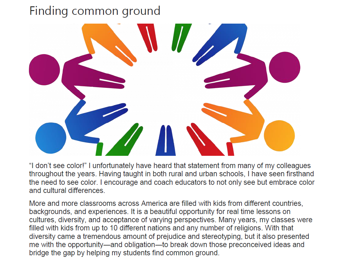 Finding Common Ground for Teachers and Students