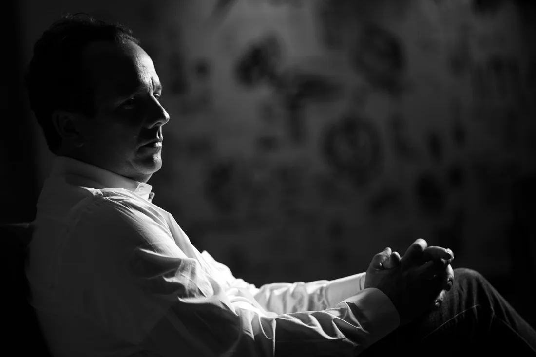 NYC Branded Lifestyle Portrait John Andrews sitting and thinking