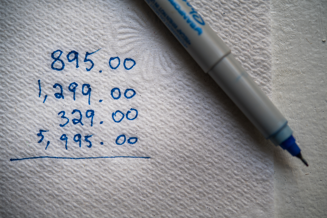 NYC Branded Lifestyle Portraits Shir Aviv numbers on napkin