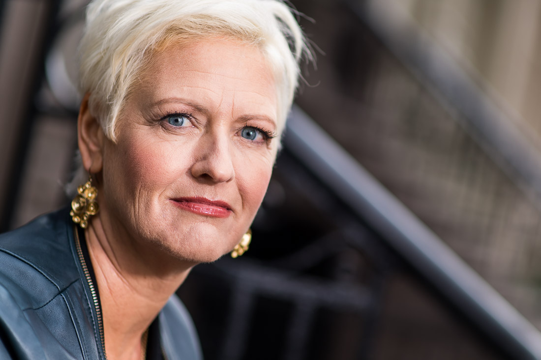NYC Branded Lifestyle Portrait Speaker Coach Carolyn Herfurth looking into camera