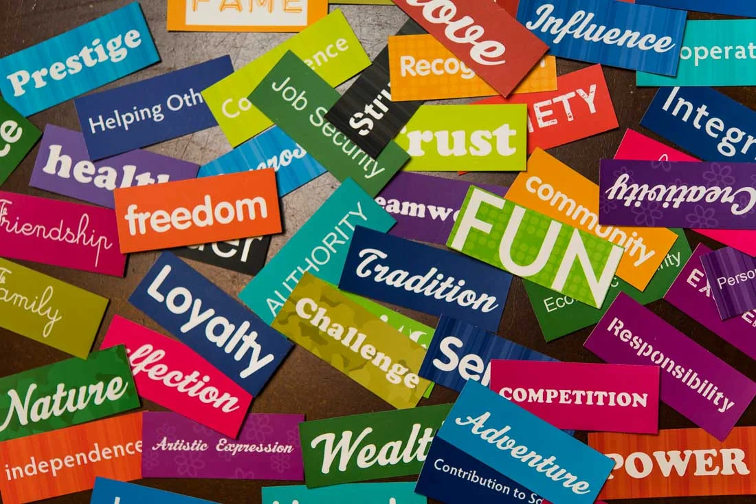 NYC Branded Lifestyle Portrait Speaker Coach Carolyn Herfurth stickers on table