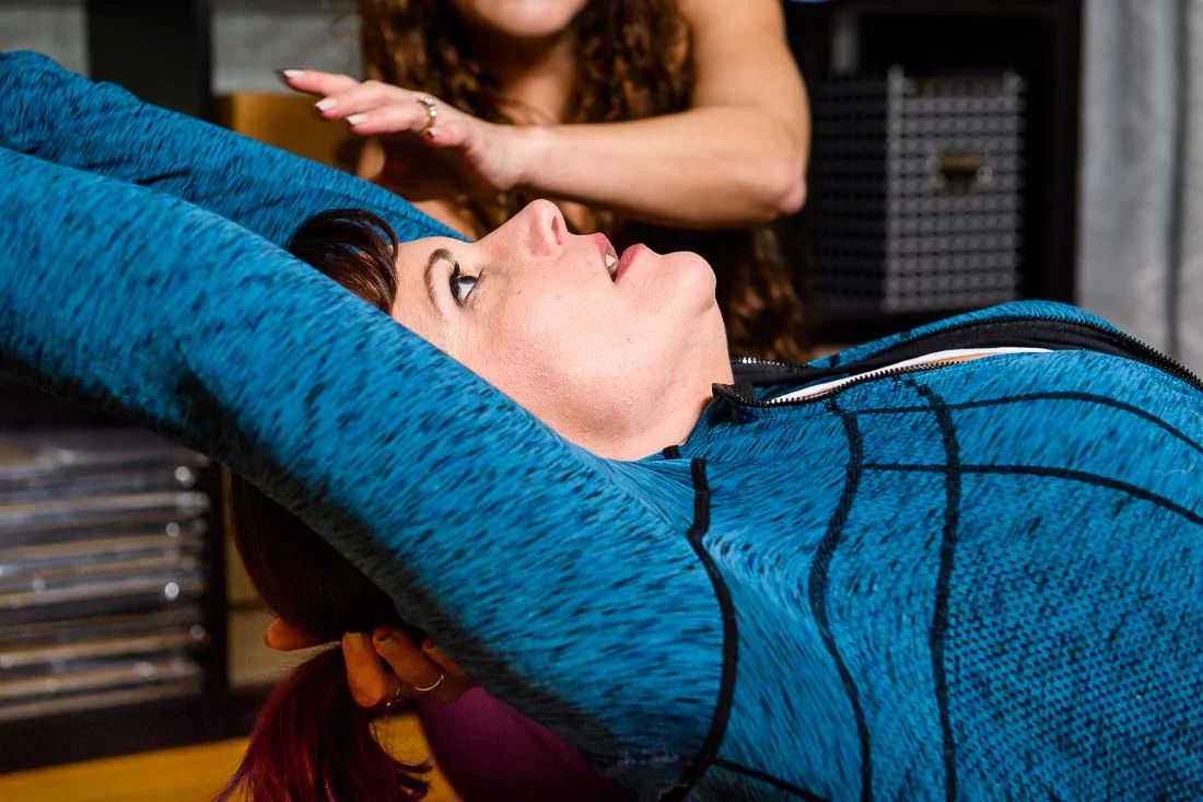 NYC Branded Lifestyle Portrait Tricia Kallmeyer stretching out