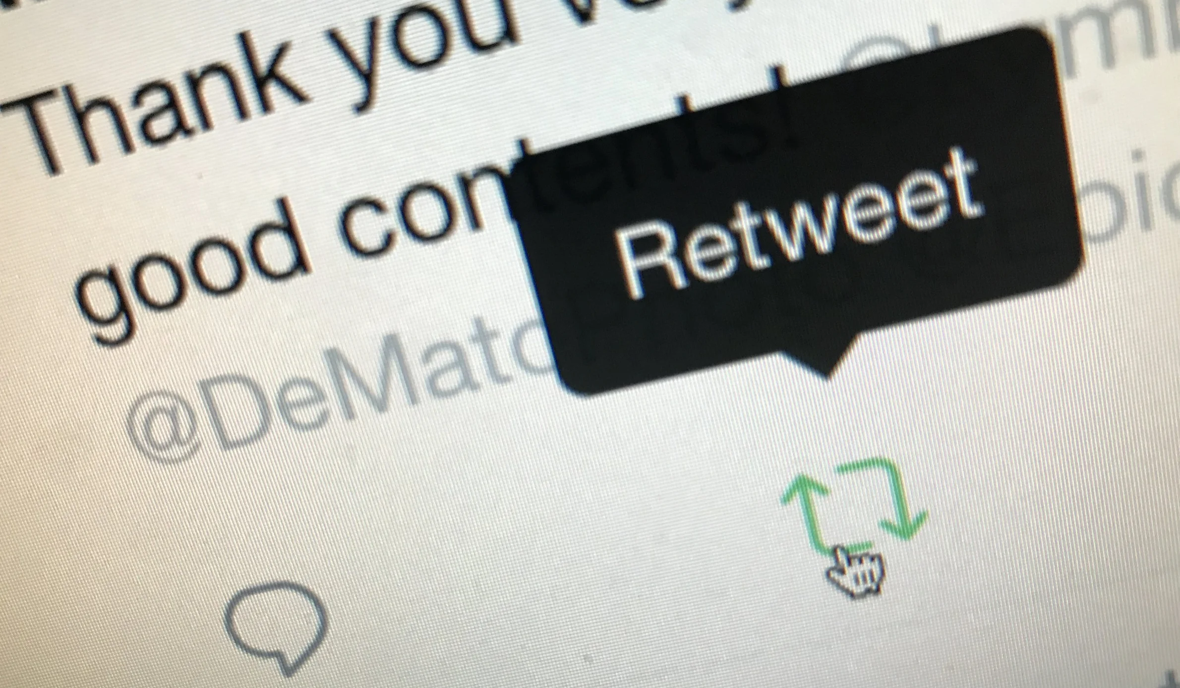 Do you suffer from a case of re-tweet syndrome