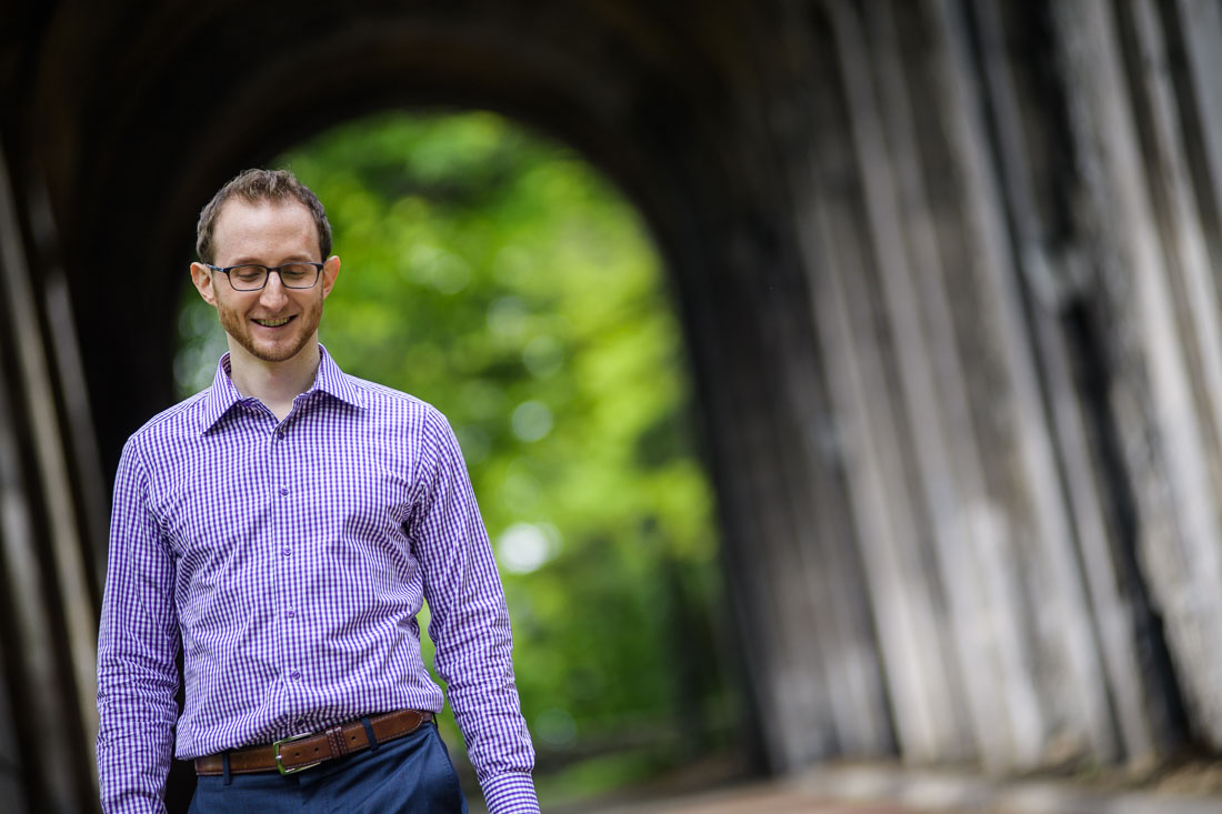 NYC Branded Lifestyle Portraits Shir Aviv walking in park