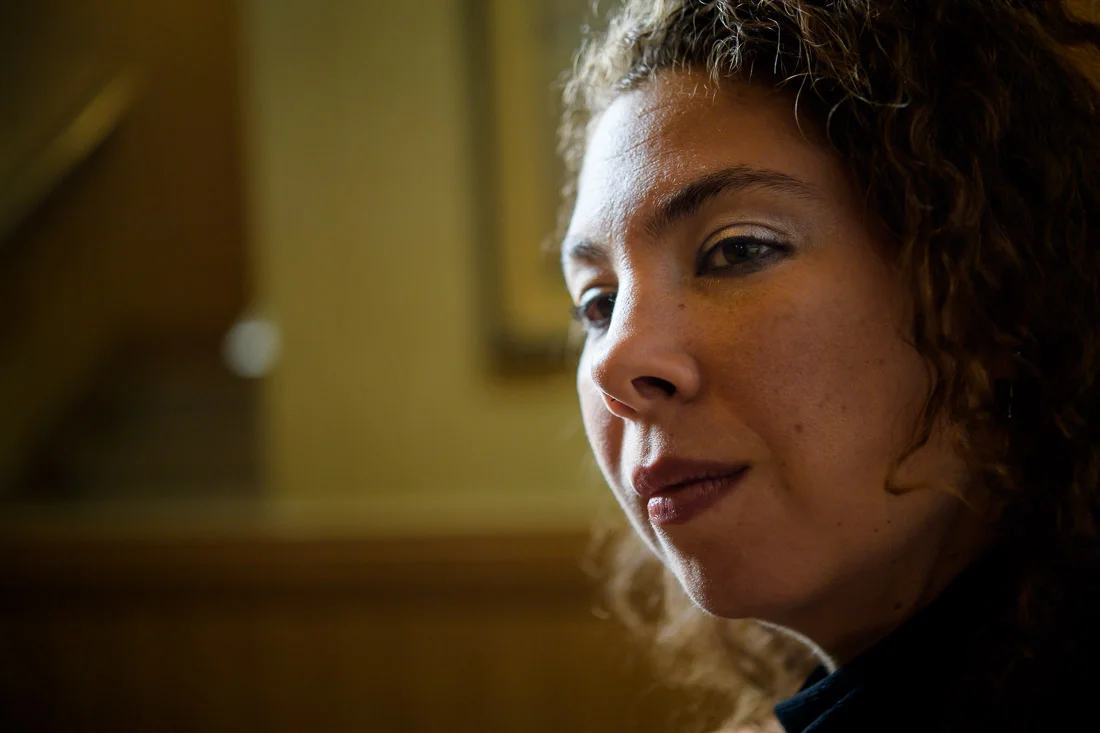 Branded Lifestyle Portrait Naturopath Serena Goldstein looking out into distance