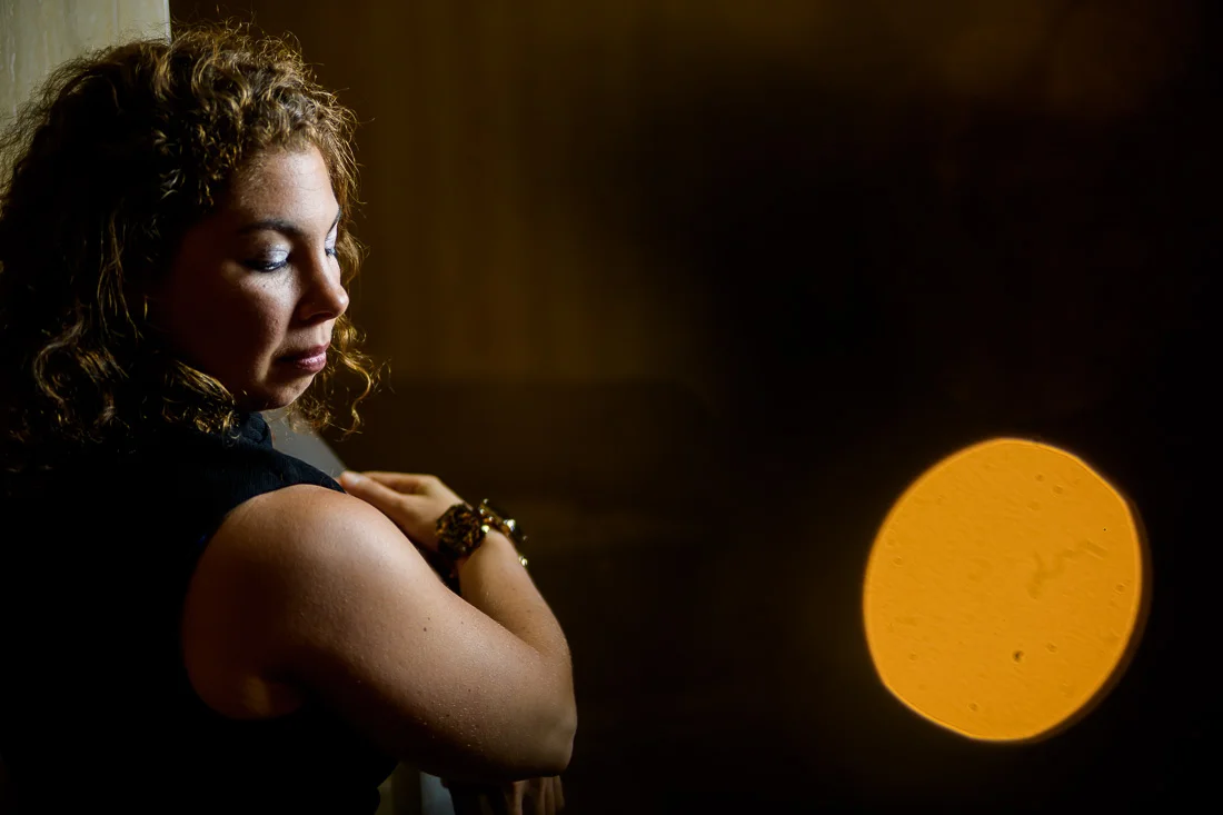 Branded Lifestyle Portrait Naturopath Serena Goldstein ruminating over thoughts