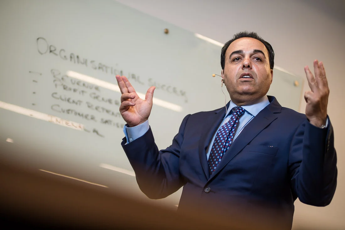 NYC Branded Lifestyle Portraits Sales Executive Speaker Anthony Chaine presenting for audience