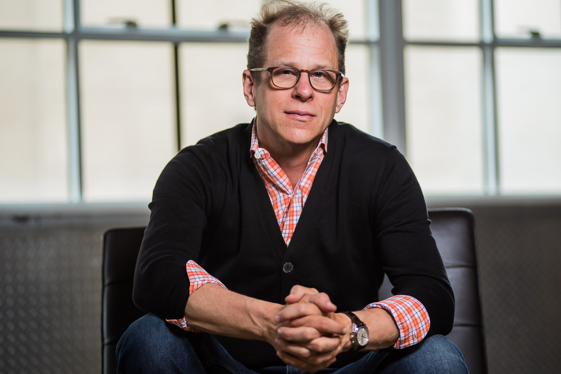 NYC Branded Lifestyle Portraits speaker author coach Michael O'Brien looking into camera