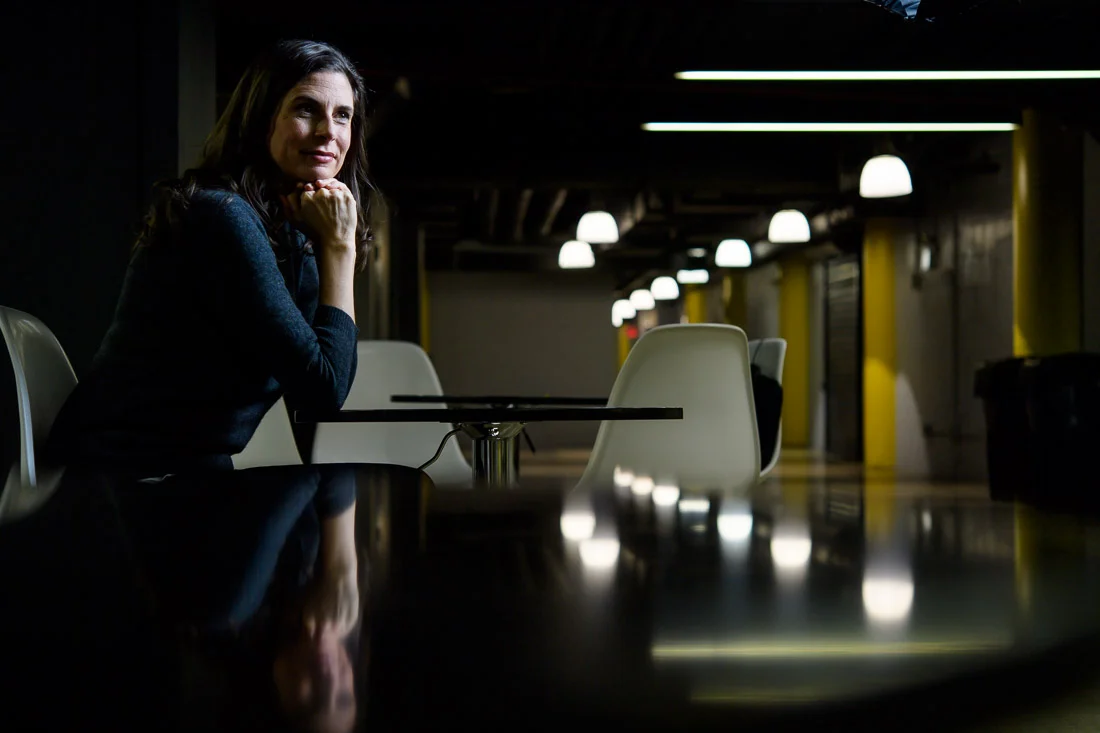 NYC Branded Lifestyle Portraits Lifestyle Strategist Dr Samantha Hiotakis thinking to herself