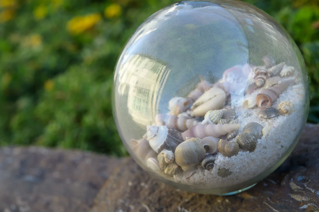 NYC Branded Lifestyle Portraits Social Pivot PR Donna Cravotta with a seashell globe