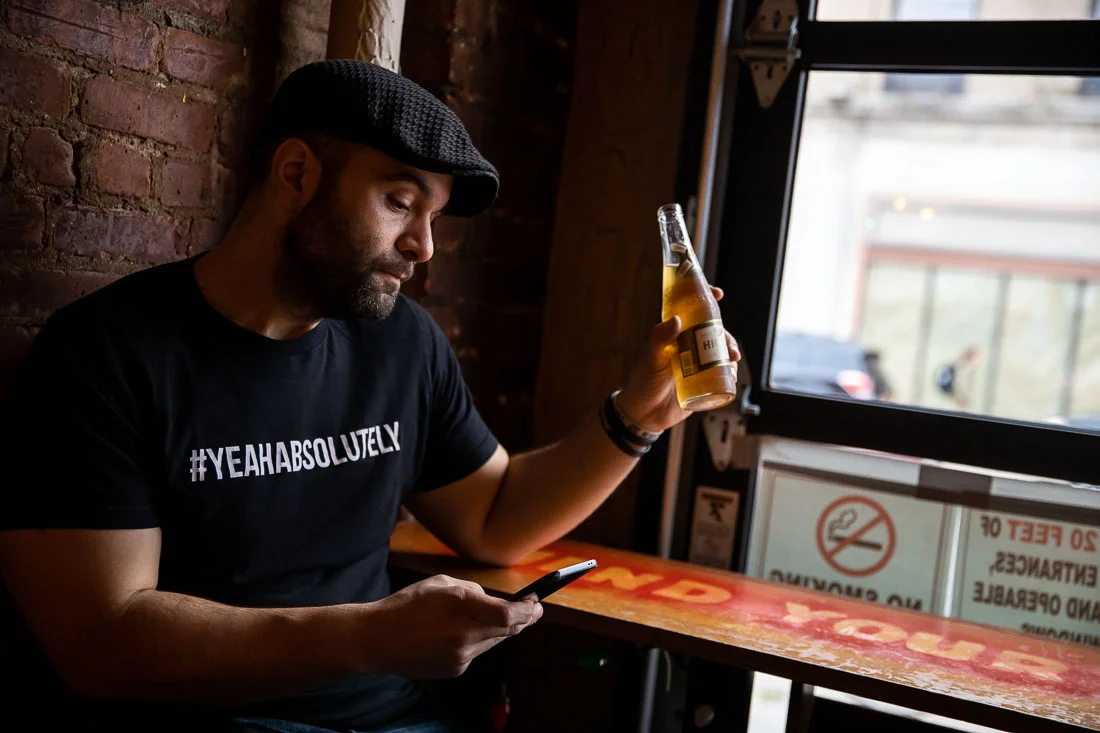 When the photographer turns the camera on himself