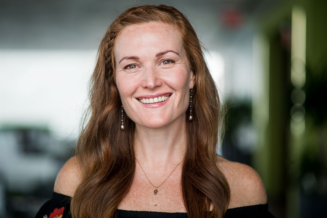 NYC branded lifestyle portrait Speaker Mary Rooney smiling headshot