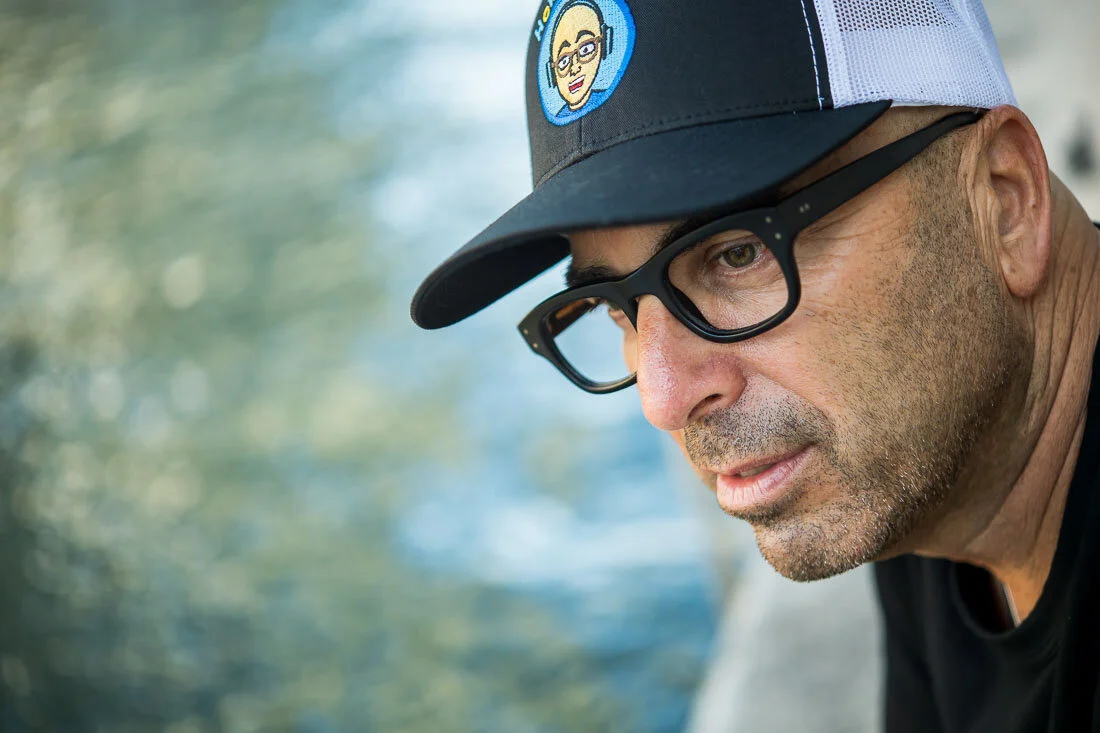 NYC Branded Lifestyle Portrait Howie Doin It Howie Kra thinking to himself by the water