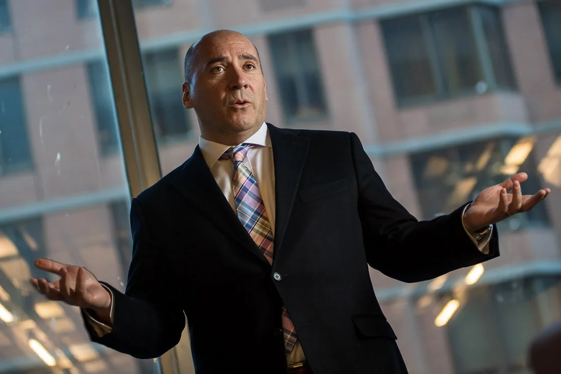 NYC personal branding photography CEO Ray Kober speaking to audience