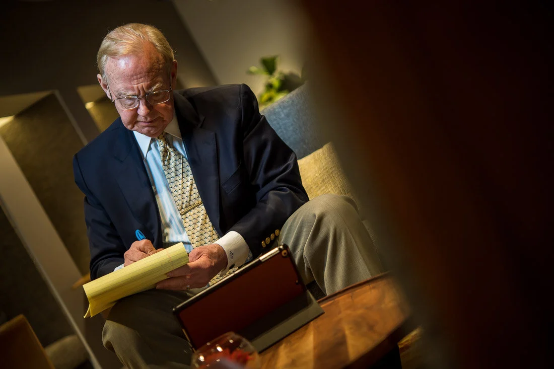 NYC personal branding photography speaker political consultant Jay Townsend writing notes in a legal pad