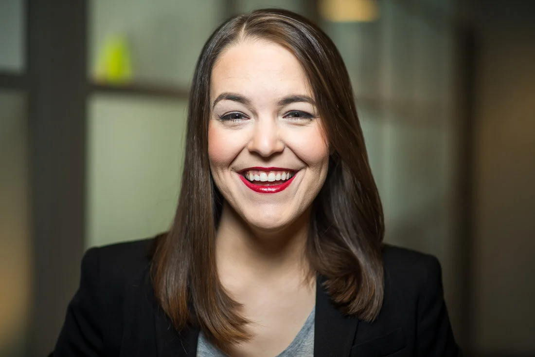 NYC personal branding photo Speaker Author Melanie Deziel smiling headshot