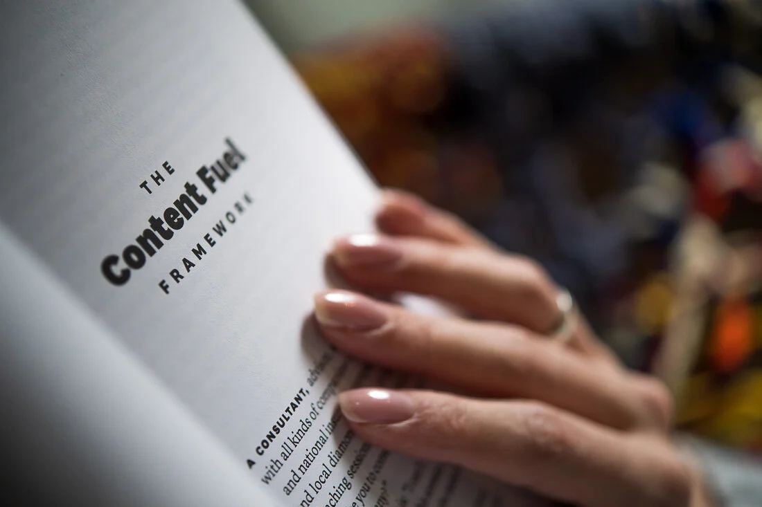 NYC personal branding photo Speaker Author Melanie Deziel book The Content Fuel Framework opening chapter