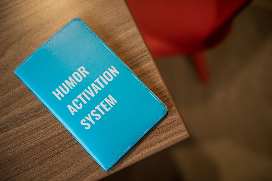 NYC Personal Branding Photography Humorist Drew Tarvin customized notebook cover