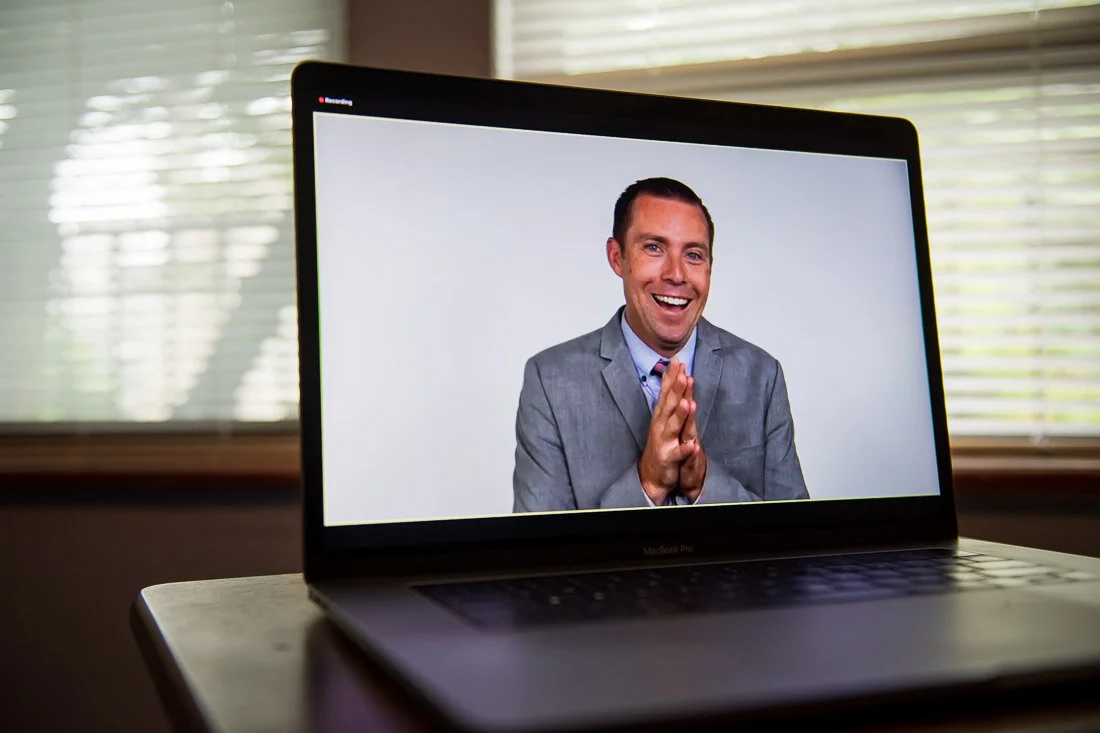 DeMato Virtual Photos Speaker Ty Bennett on screen during online presentation