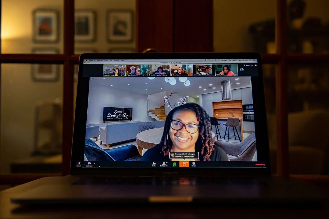 Virtual Photo Marquesa Pettway speaker mode delivering talk while smiling