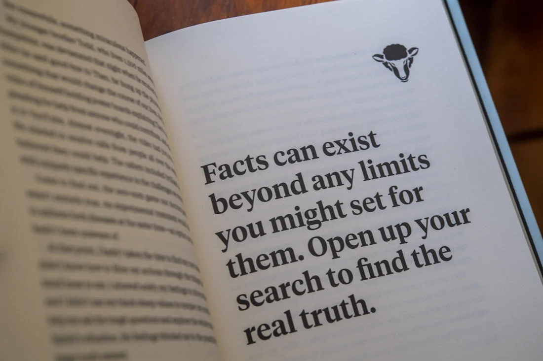 Author book photo Brant Menswar Black Sheep inside quote about facts