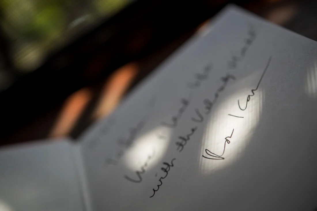 Book Author Ron Karr Velocity Mindset signed page in book