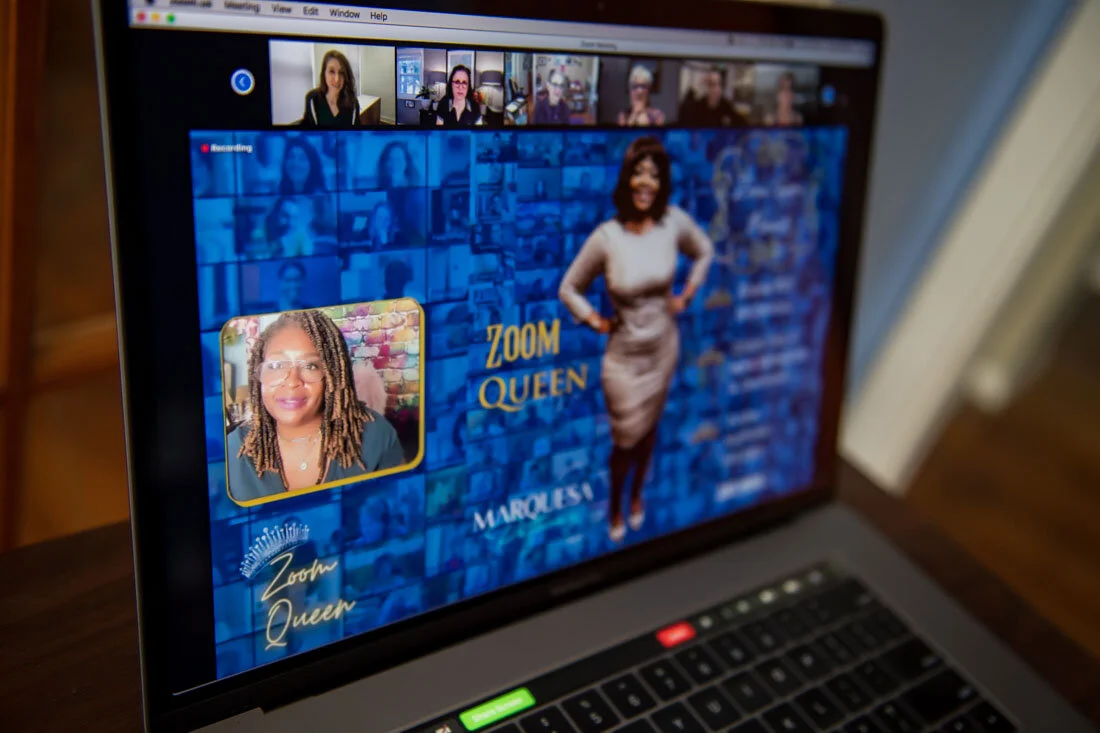 Virtual Photo Marquesa Pettway Speaker mode delivering talk