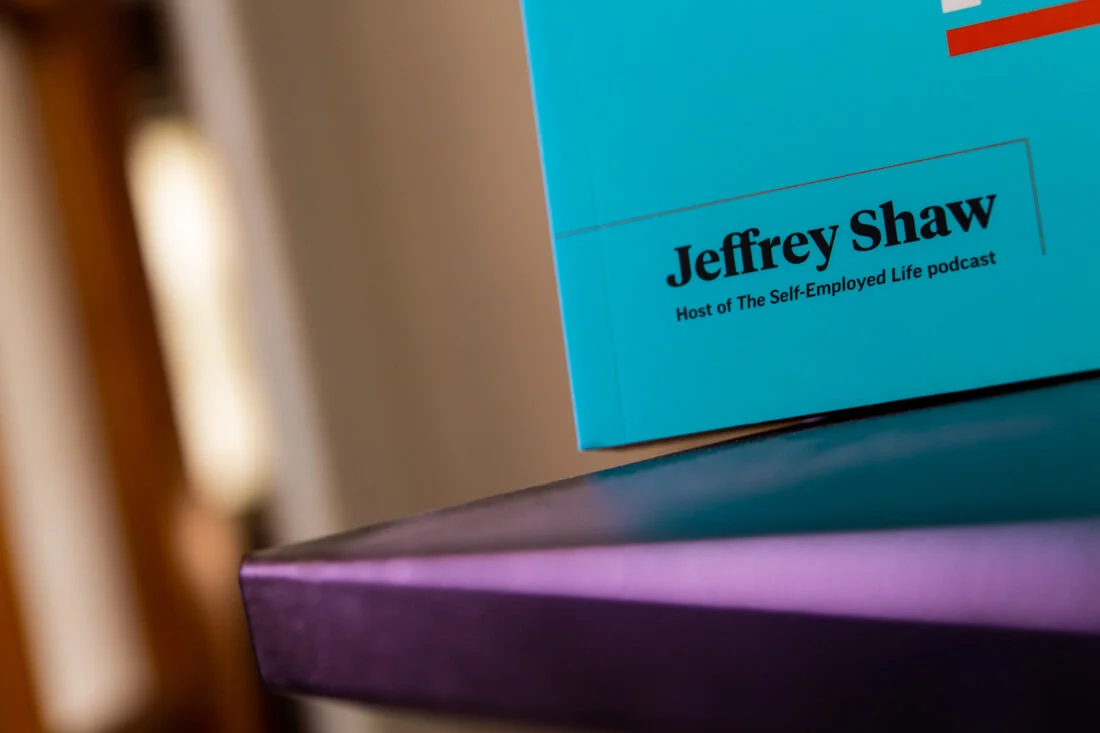 Author Jeff Shaw Book The Self Employed Life closeup of name on cover