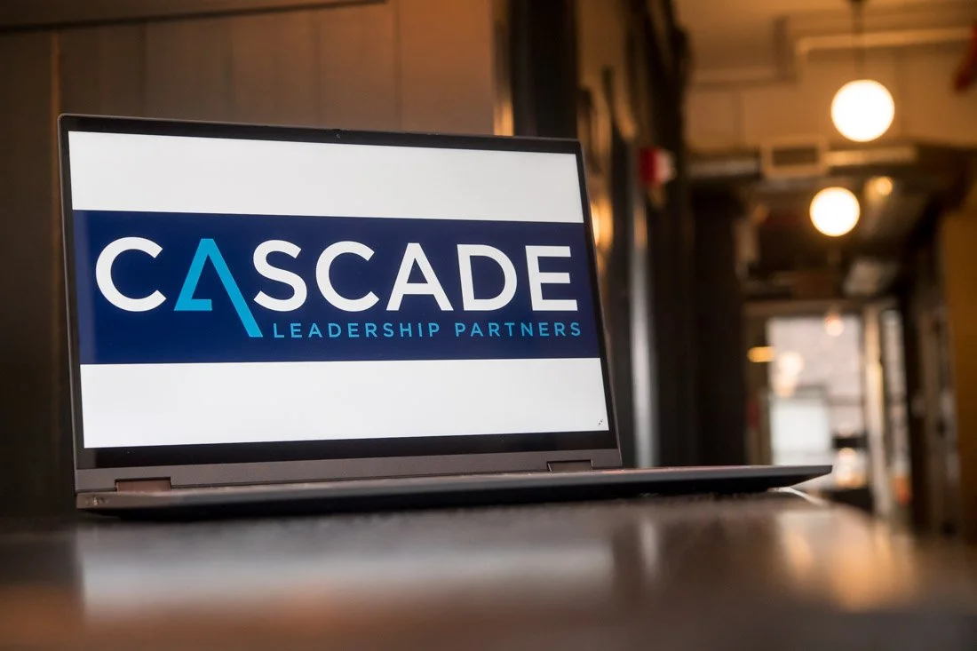Cascade Leadership Partners brand photo logo on laptop