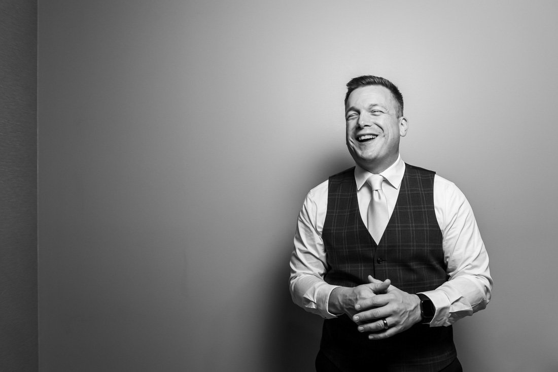 branding photo joe mull laughing to himself