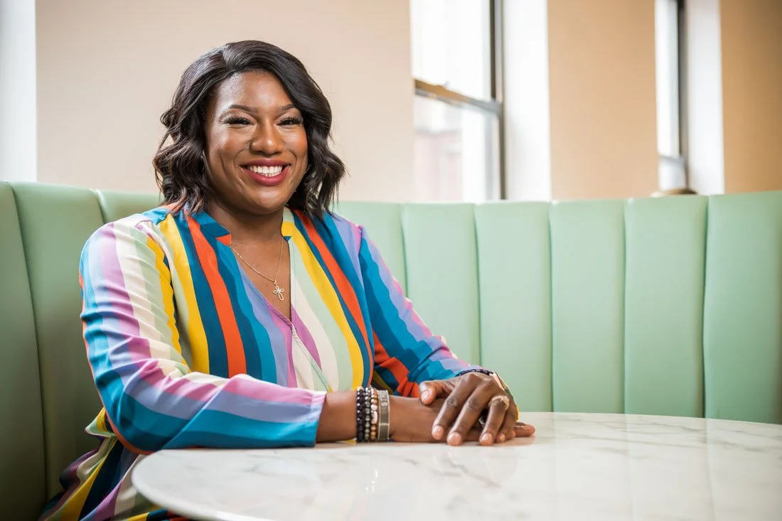 personal branding photo speaker author Jasmine Brett Stringer smiling portrait