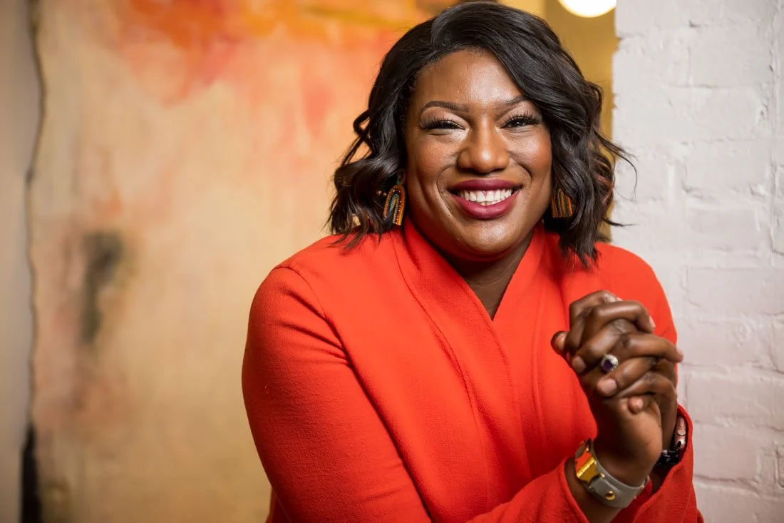 personal branding photo speaker author Jasmine Brett Stringer direct address portrait