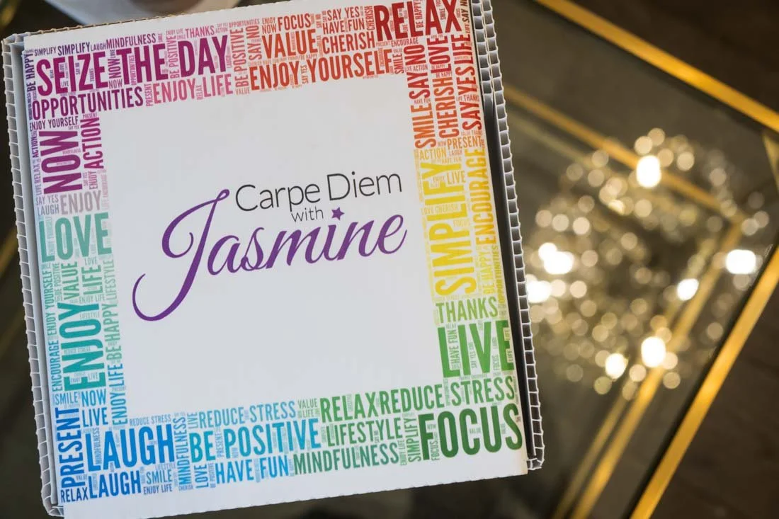 personal branding photo speaker author Jasmine Brett Stringer logo on box