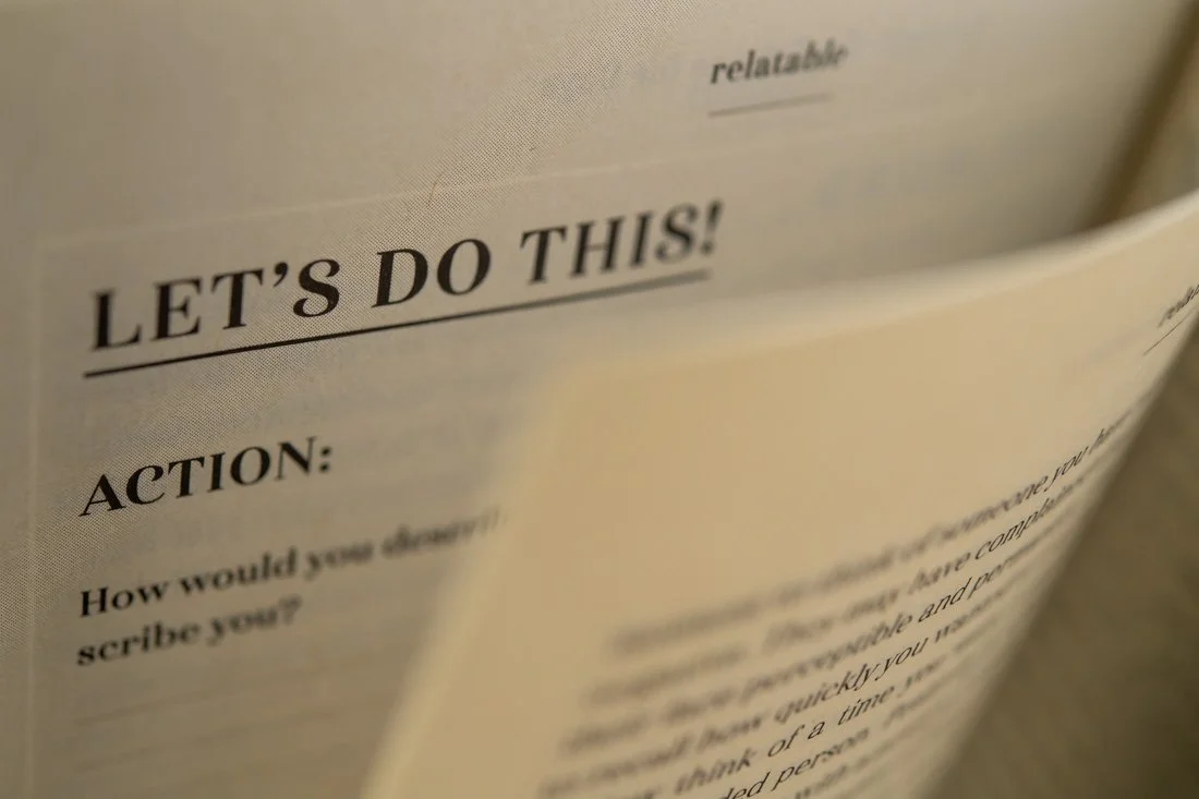 Speaker expert Rachel DeAlto book boudoir photo relatable activity page let's do this