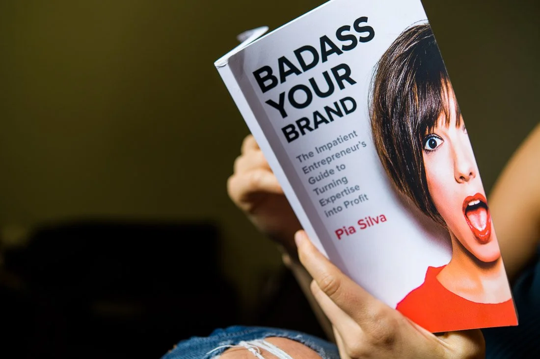 Let's talk about photos where you're reading your own book...