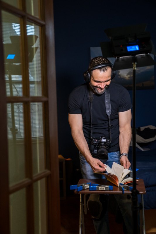 How is the sausage made during a book boudoir session?