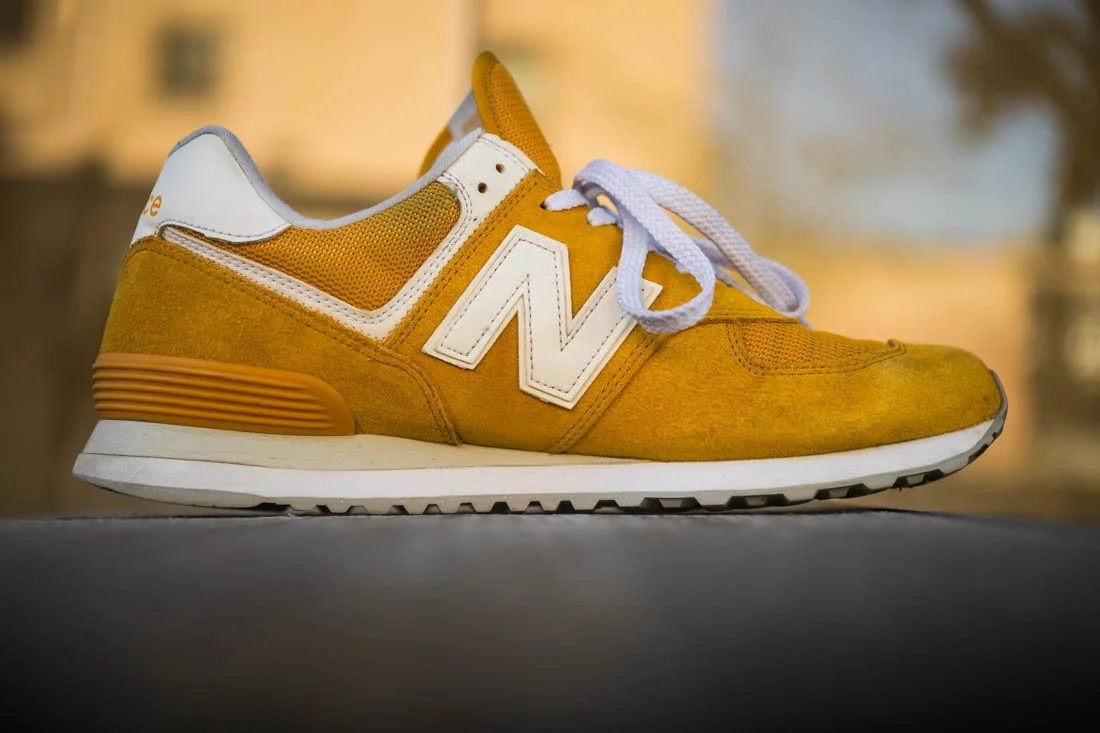 SNEAKERHEAD PHOTOGRAPHY NEW BALANCE 574 WIDE PROFILE SHOT