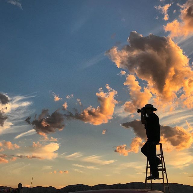 &ldquo;Sunset Shooter&rdquo; (2016). There you are at the Day of the Dead festival in Terlingua, Texas. You plan to shoot some of the wild costumes and revelry, and suddenly, a silhouette of a photographer on a ladder turns out to be my favorite shot