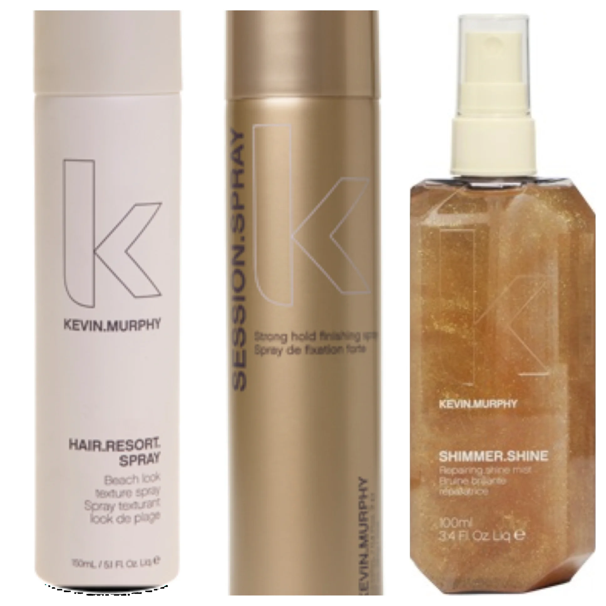 Hair.Resort.Spray, Session.Spray &amp; Shimmer.Shine