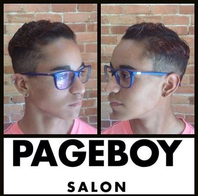 Uniquely branded textured-fade customized and envisioned by the talented Mary.