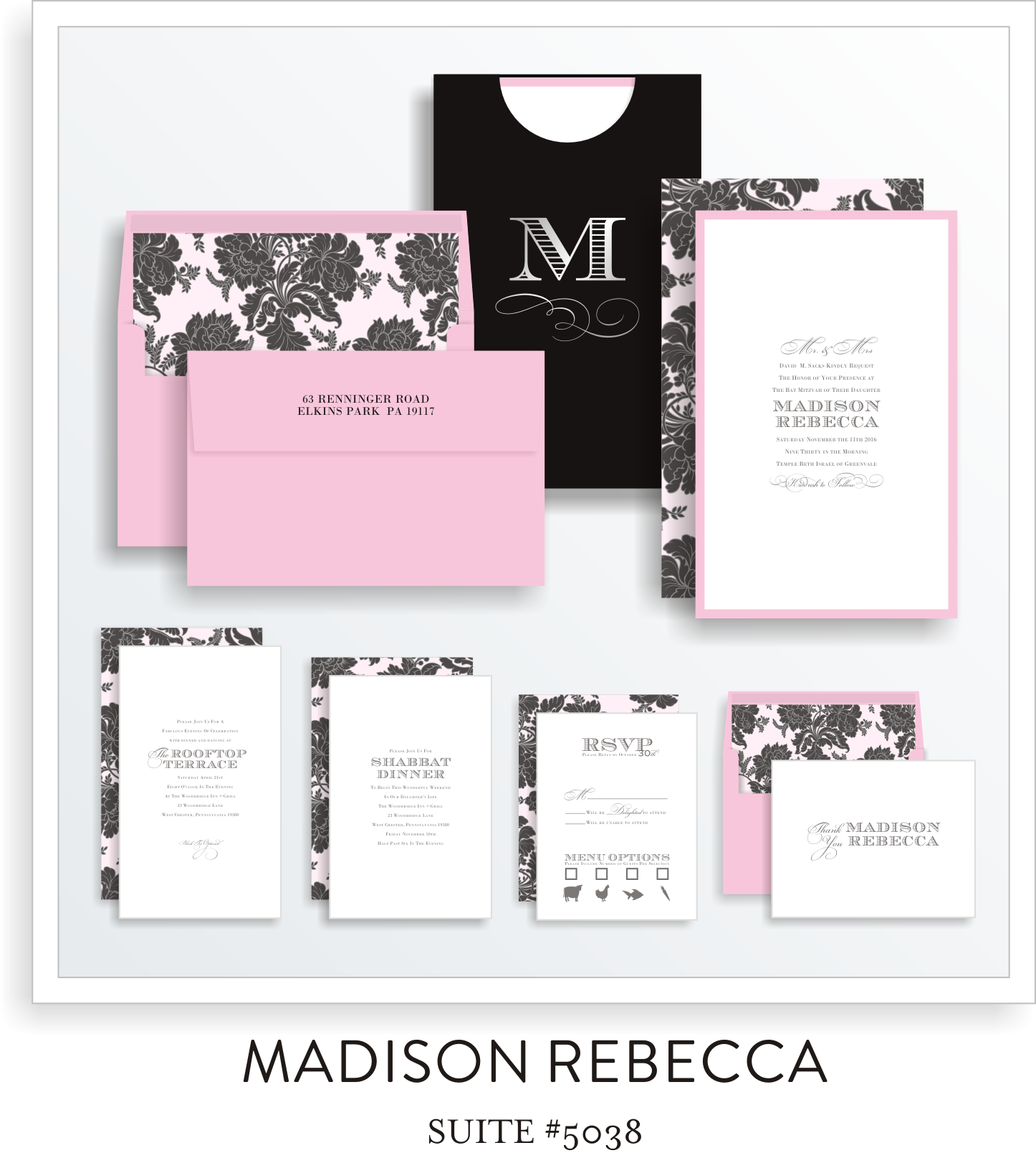 Copy of Copy of Copy of bat mitzvah invitations 5038