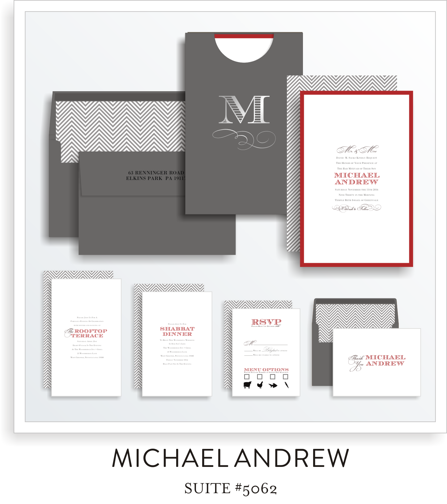 Copy of bar mitzvah invitation suite 5062