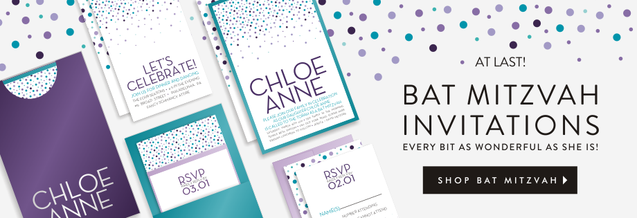 Shop Bat Mitzvah Invitations