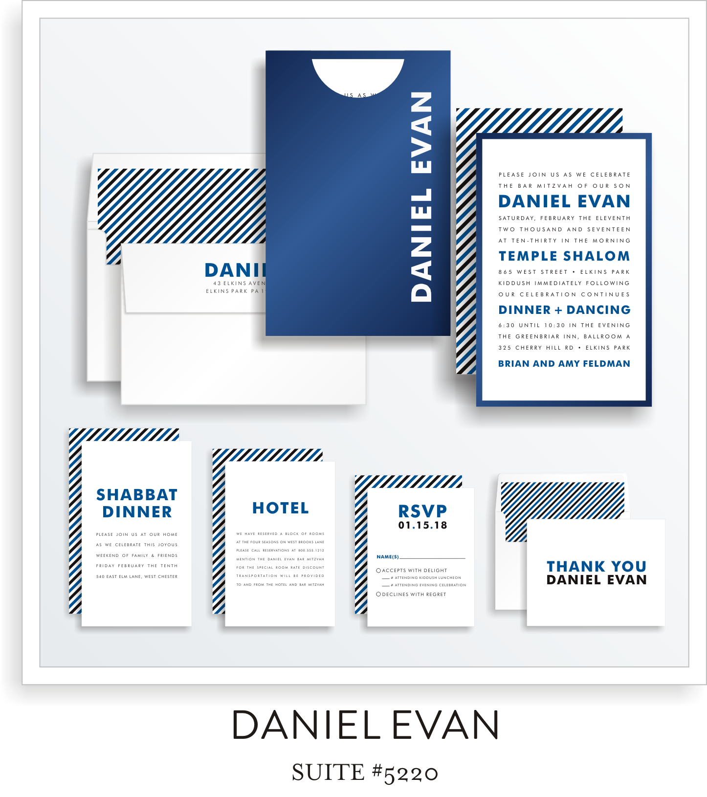 bar mitzvah invitations 5220