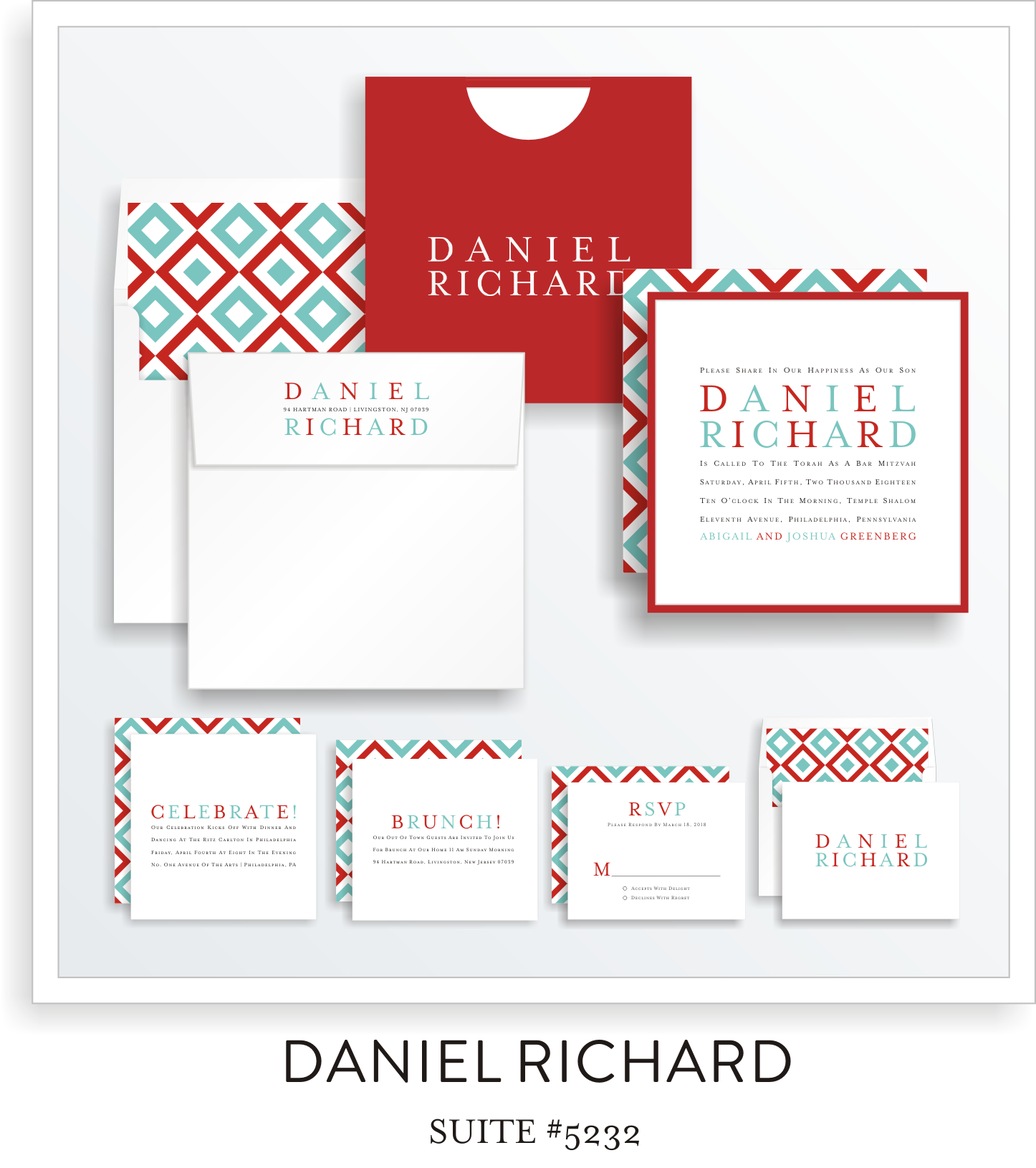 bar mitzvah invitations 5232