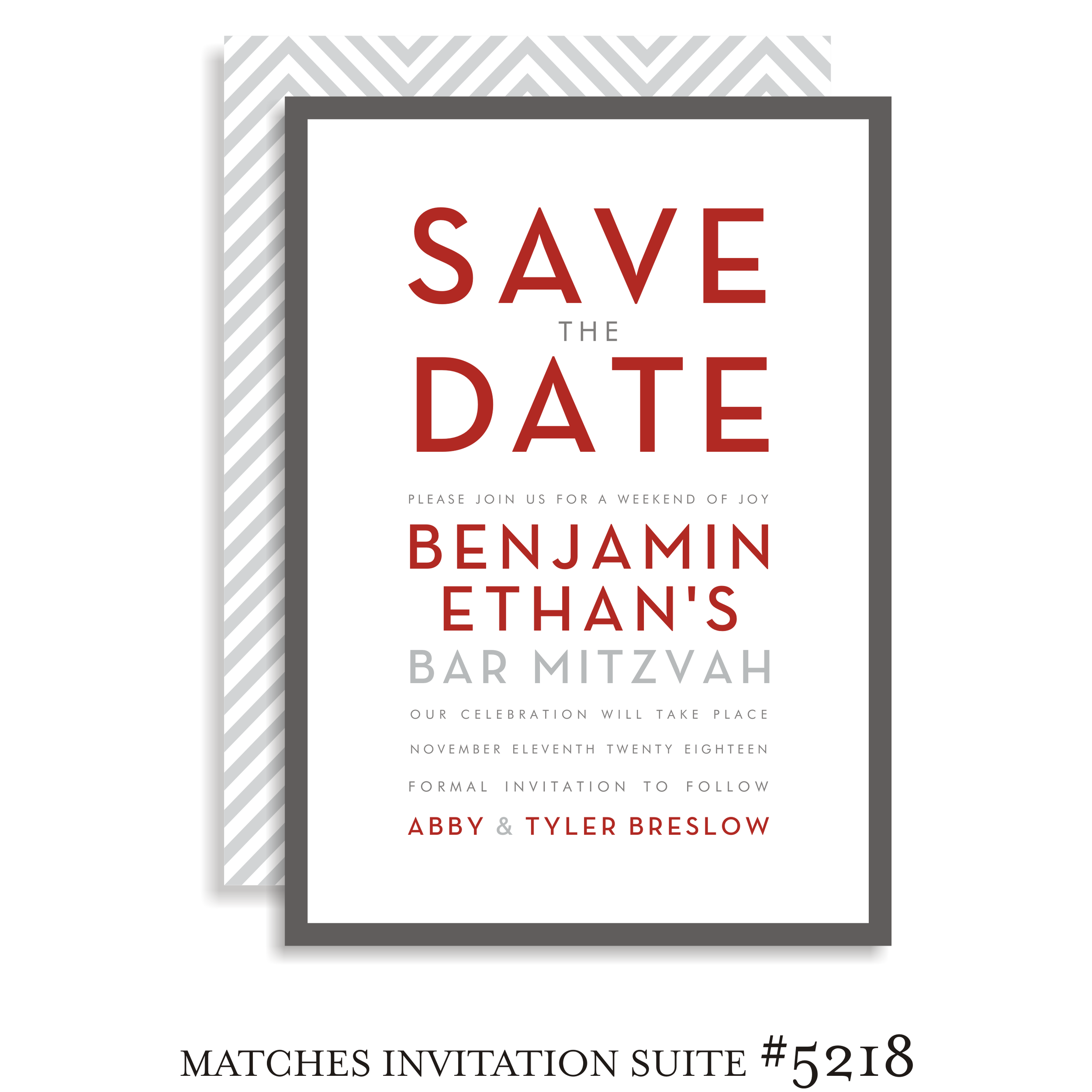 Bar mitzvah save the dates — Bar Mitzvah Invitations & Bat Mitzvah ...