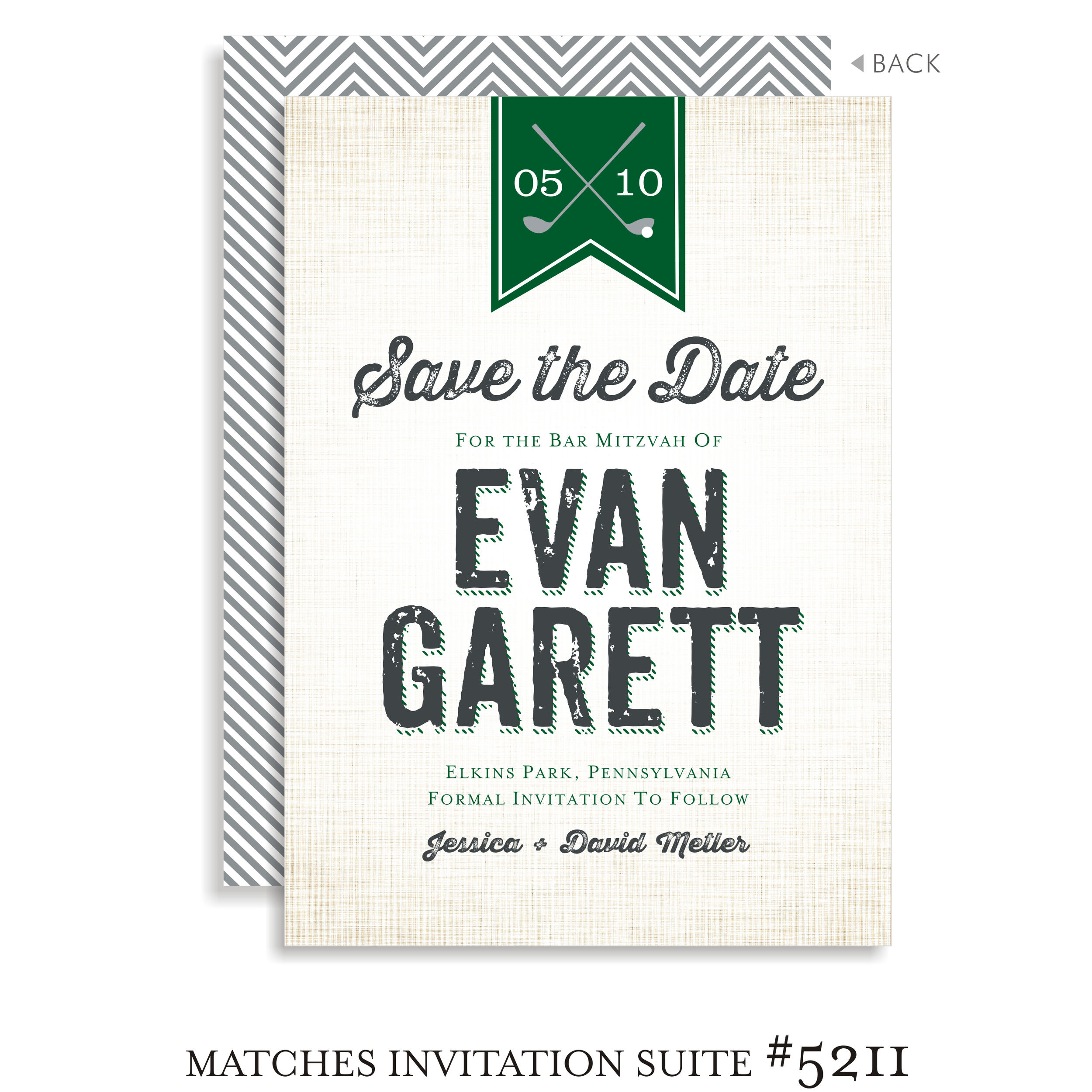 Save the Date Bar Mitzvah Suite 5211 - Evan Garett